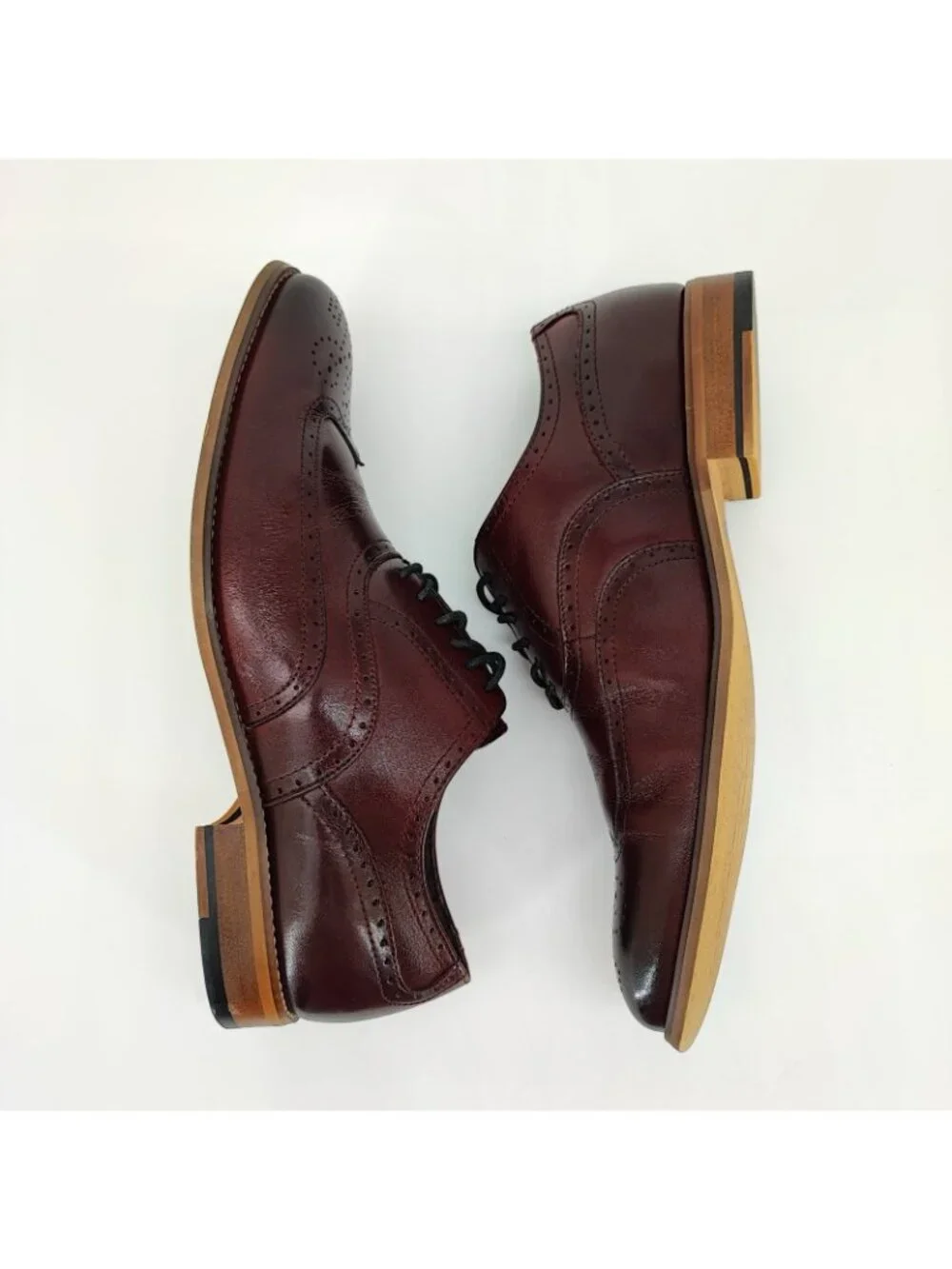 Stacy Adams Dunbar Wingtip Men's Size 9M Brown Leather Oxford Shoes 25064-601